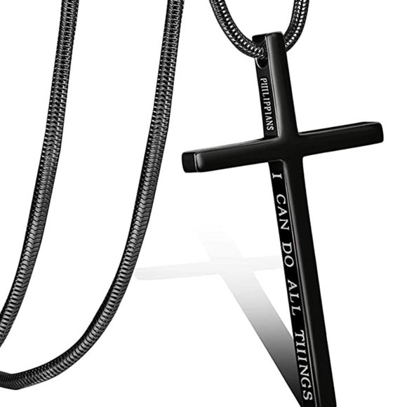 Stainless Steel Cross Necklace - Picture 5 of 10